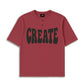 Oversized T-shirt - Onion Red Inverted Polaroid