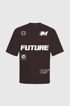 Future Heavyweight Oversized Brown T-Shirt Main Character