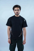 Unisex Black Round Neck Rager T-Shirt Kreflct