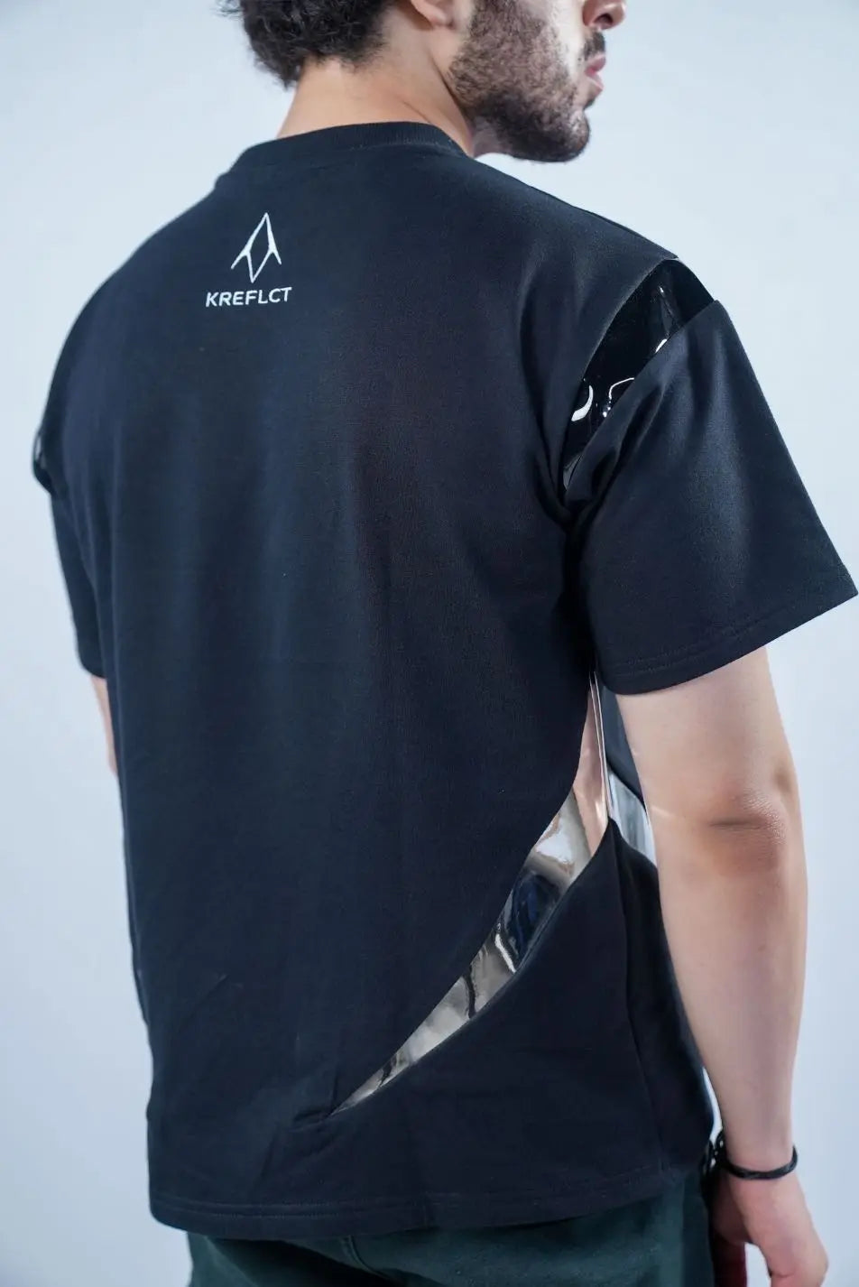 Unisex Black Round Neck Rager T-Shirt Kreflct