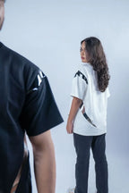 Unisex White Round Neck Rager T-Shirt Kreflct
