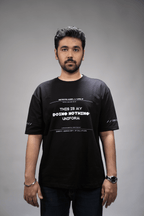 Doing Nothing Black T-Shirt