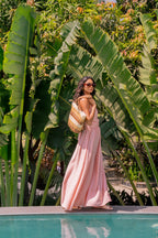 Pleated Halter Maxi