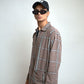 Checkered Shacket -Brown