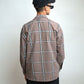 Checkered Shacket -Brown