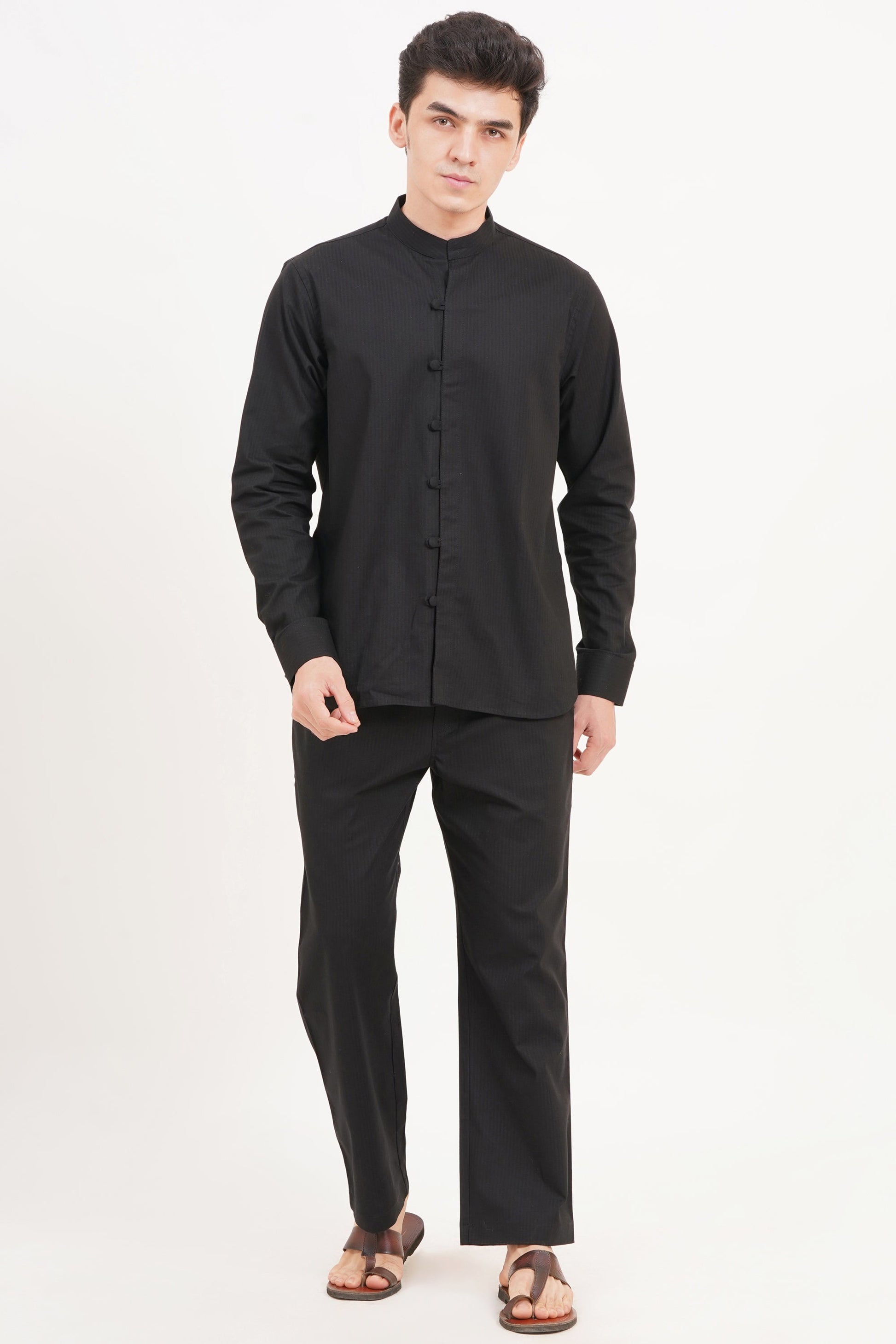Men’s Black Co-ords set Understated Luxury & Effortless Style - Adam Spirit