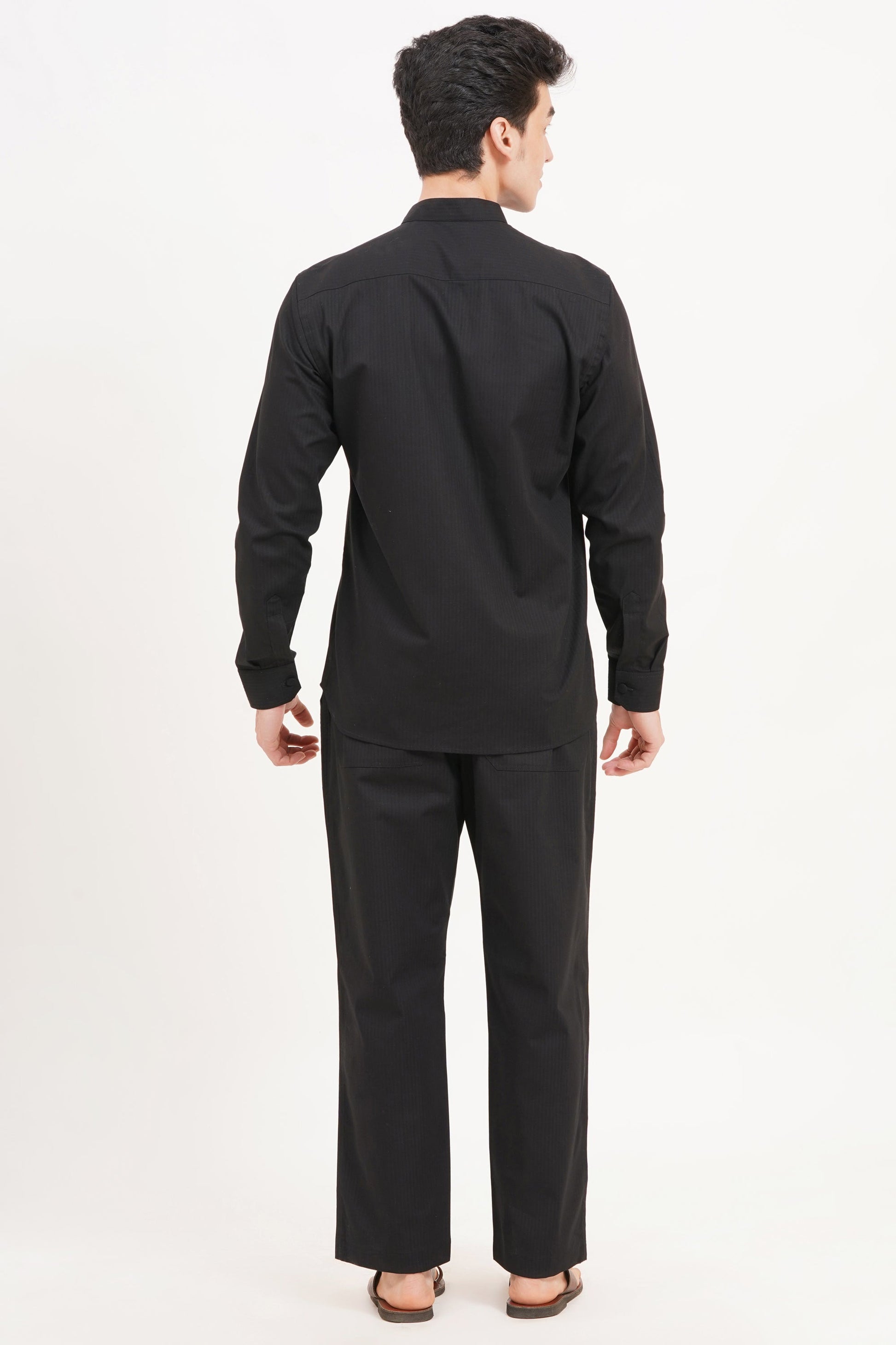 Men’s Black Co-ords set Understated Luxury & Effortless Style - Adam Spirit