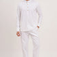 Men’s White Co-ords set Classic Comfort in a Luxe Linen Blend - Adam Spirit