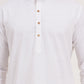 Men’s White Co-ords set Classic Comfort in a Luxe Linen Blend - Adam Spirit