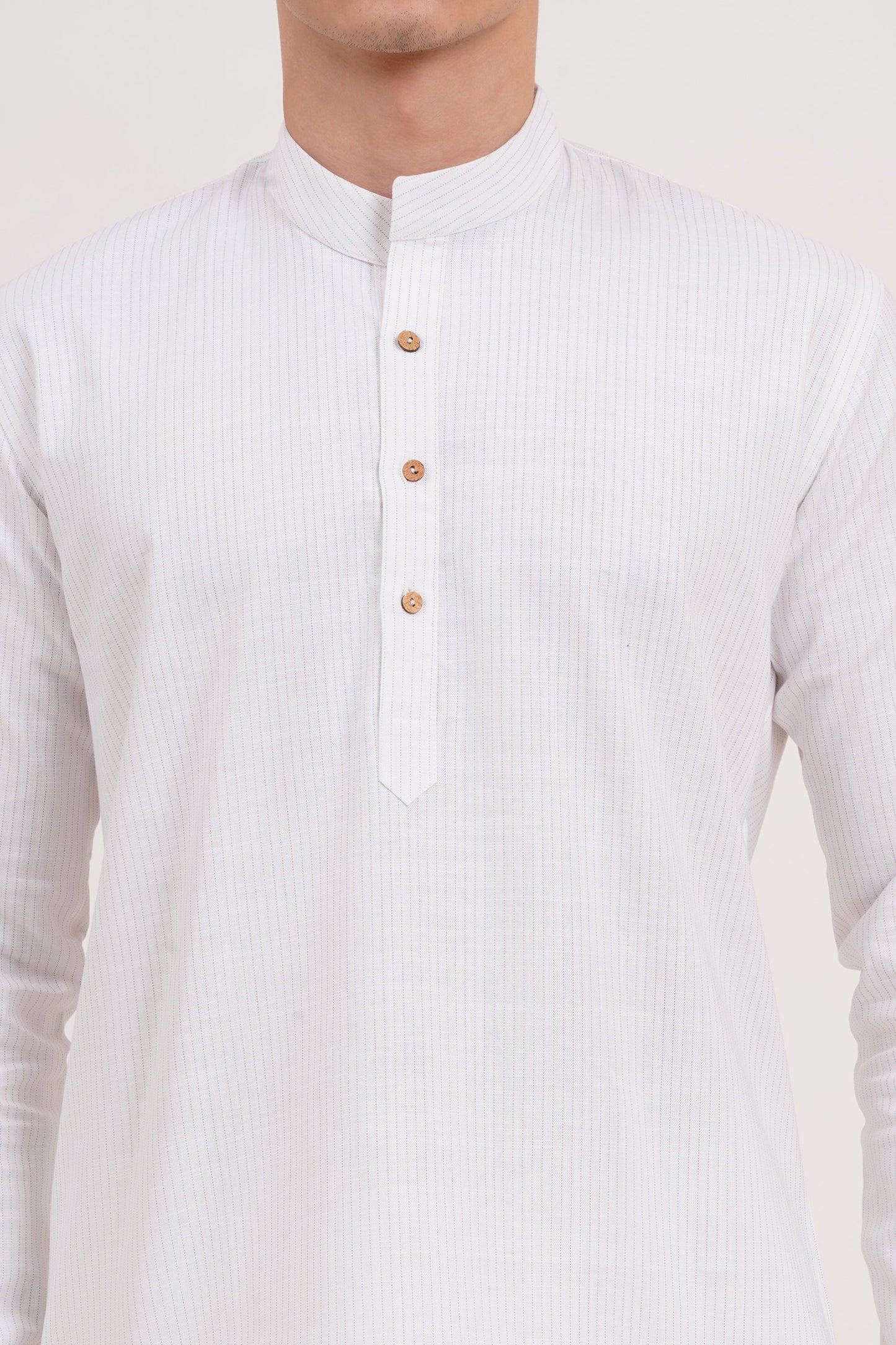 Men’s White Co-ords set Classic Comfort in a Luxe Linen Blend - Adam Spirit
