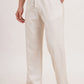 Men’s Warm Ivory Linen Blend Co-ords set Breathable & Stylish Two-Piece Outfit - Adam Spirit