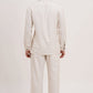 Men’s Warm Ivory Linen Blend Co-ords set Breathable & Stylish Two-Piece Outfit - Adam Spirit