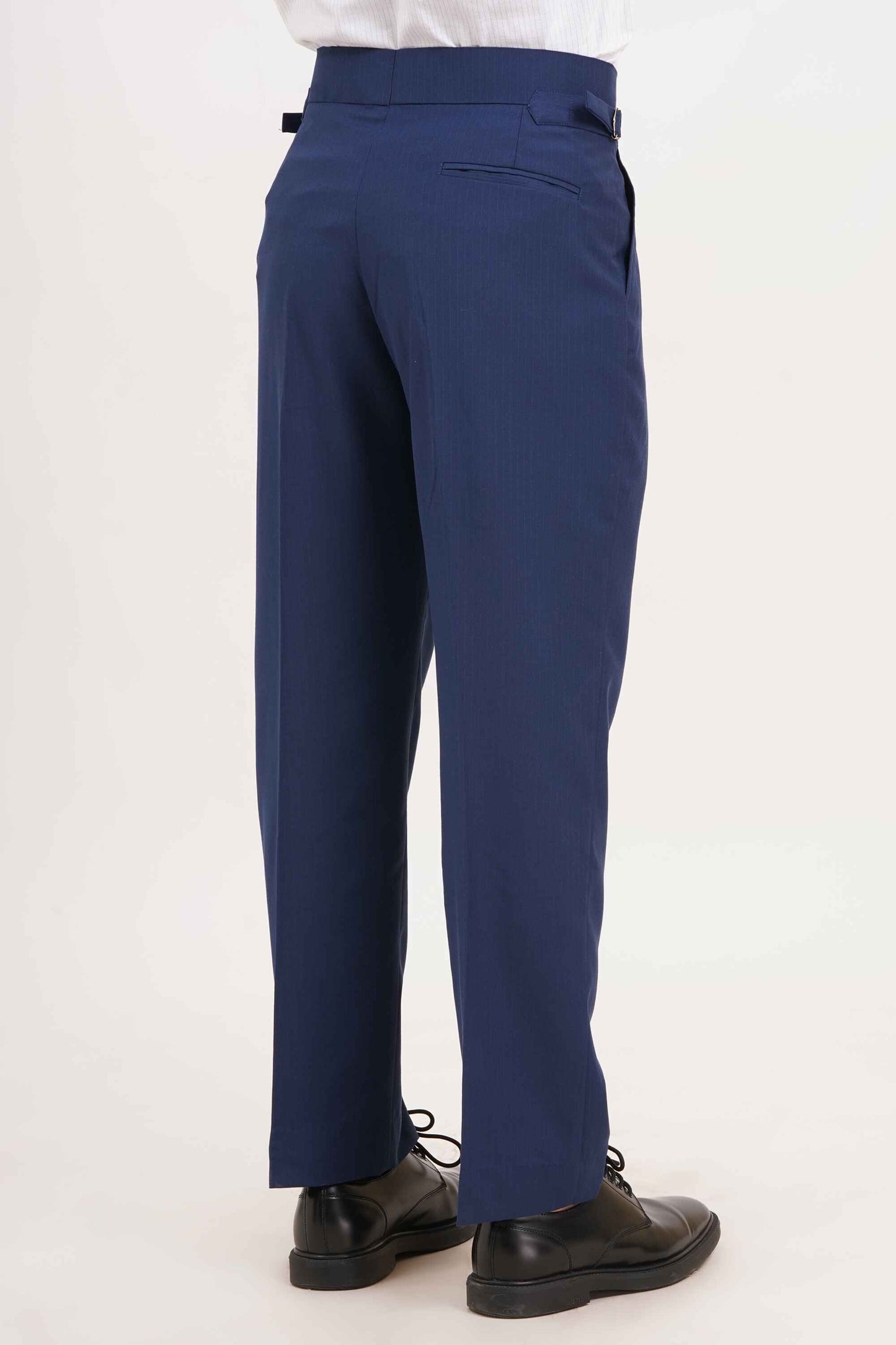 Blue Stripe Gurkha Pants Double Button | Tailored Fit – Adam Spirit - Adam Spirit
