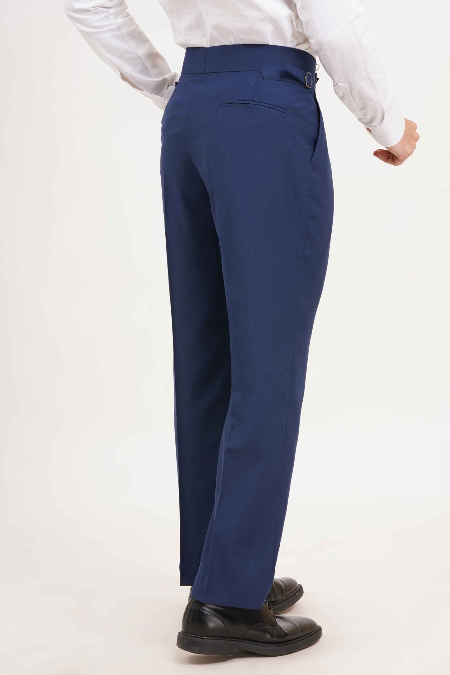 Blue Stripe Gurkha Pants Double Button | Tailored Fit – Adam Spirit - Adam Spirit