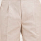 Blush Beige Double Button Gurkha Pant With Side Adjuster by Adam Spirit - Adam Spirit