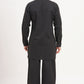 Men’s Black Kurta Set Timeless Elegance in a Luxe Linen Blend - Adam Spirit