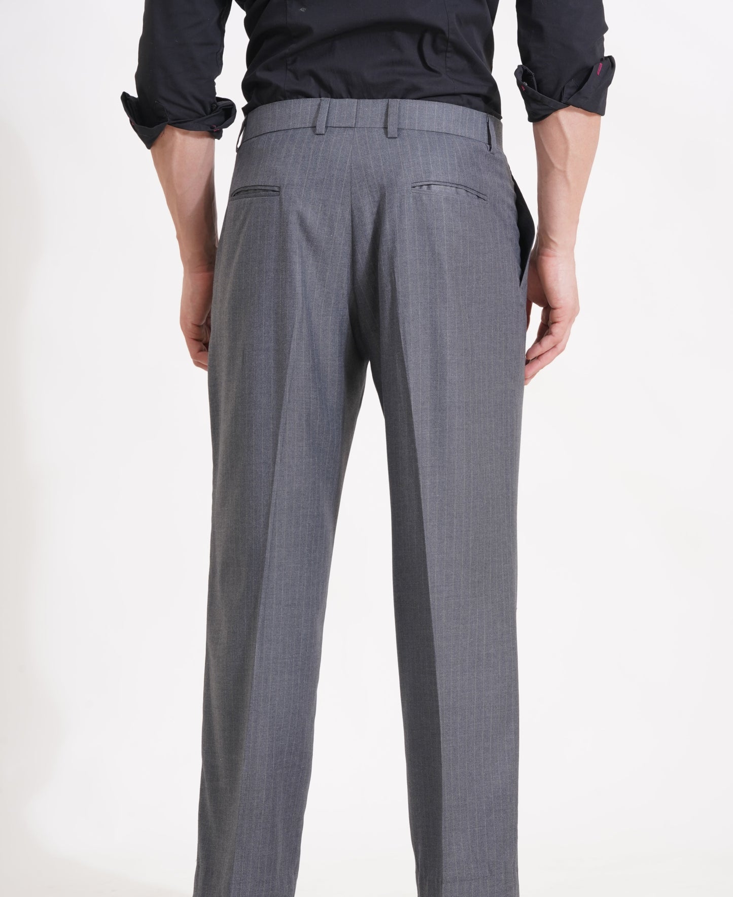 The Charcoal Standard Pleated Trousers for the Modern Gentleman - Adam Spirit