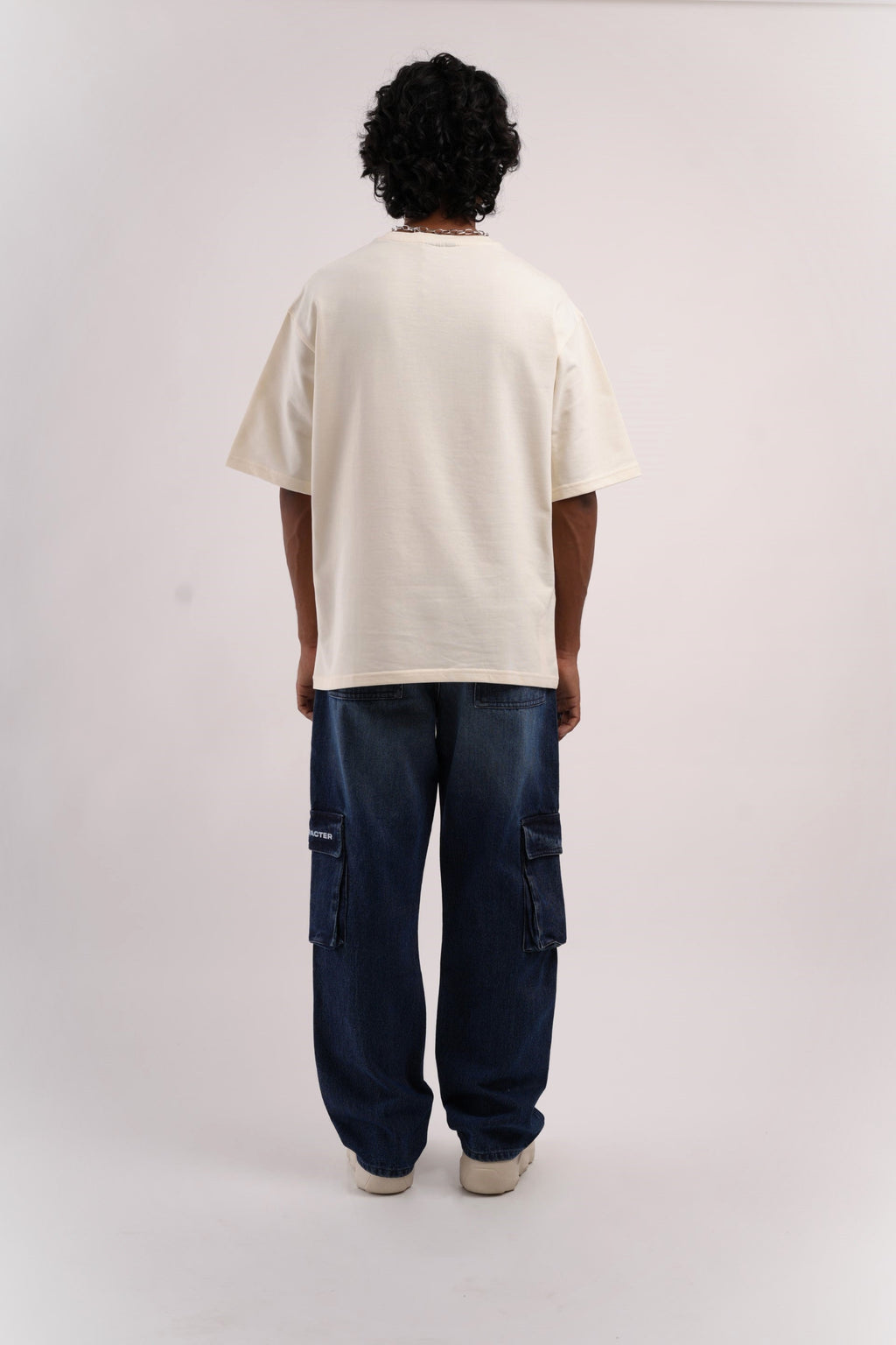 Unisex Six Pocket Ink Blue Denim Main Character