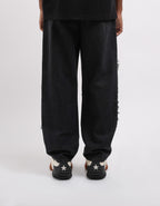 Tract Logo Printed Black Denim Main Character
