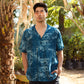 Beach Tiger - Silk - Hawaiin Collar OS Shirt For Men