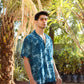Beach Tiger - Silk - Hawaiin Collar OS Shirt For Men