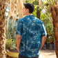 Beach Tiger - Silk - Hawaiin Collar OS Shirt For Men
