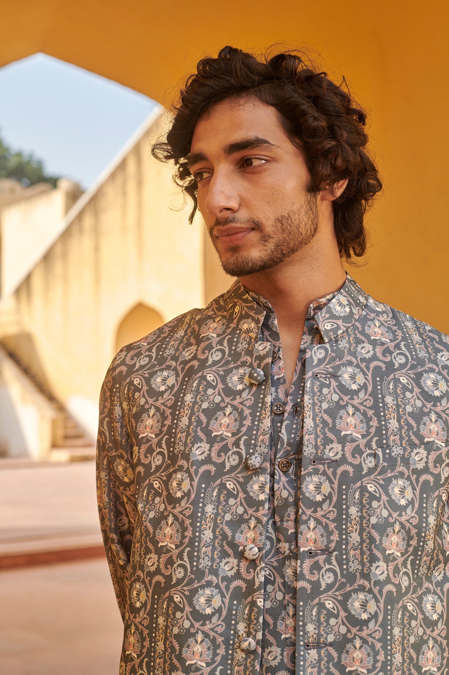 Francis Grey Kurta and Jacket Set