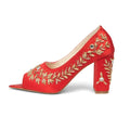 The Maribelle Crimson Hand Embellished Luxury Heel Rettrose