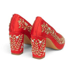 The Maribelle Crimson Hand Embellished Luxury Heel Rettrose