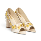 The Sunlit Bloom Hand Embellished Luxury Heel Rettrose