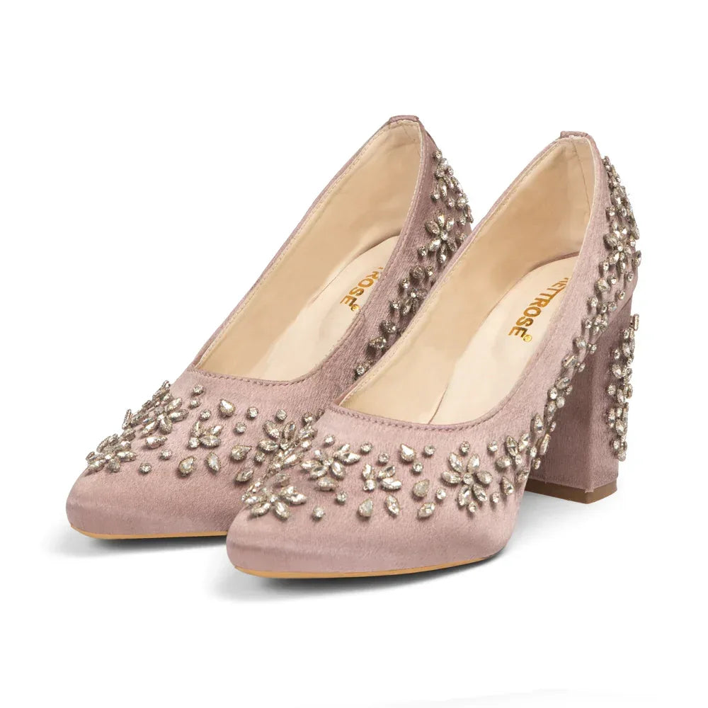 The Mystic Lavender Hand Embellished Luxury Heel Rettrose