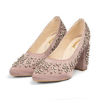 The Mystic Lavender Hand Embellished Luxury Heel Rettrose