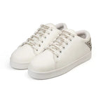 The Lexi White Luxury Embellished Trainer Rettrose