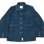 Corduroy Oversized Shacket Rich Electric Blue Stylstpls