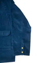 Corduroy Oversized Shacket Rich Electric Blue Stylstpls
