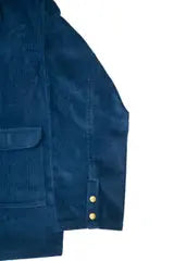 Corduroy Oversized Shacket Rich Electric Blue Stylstpls
