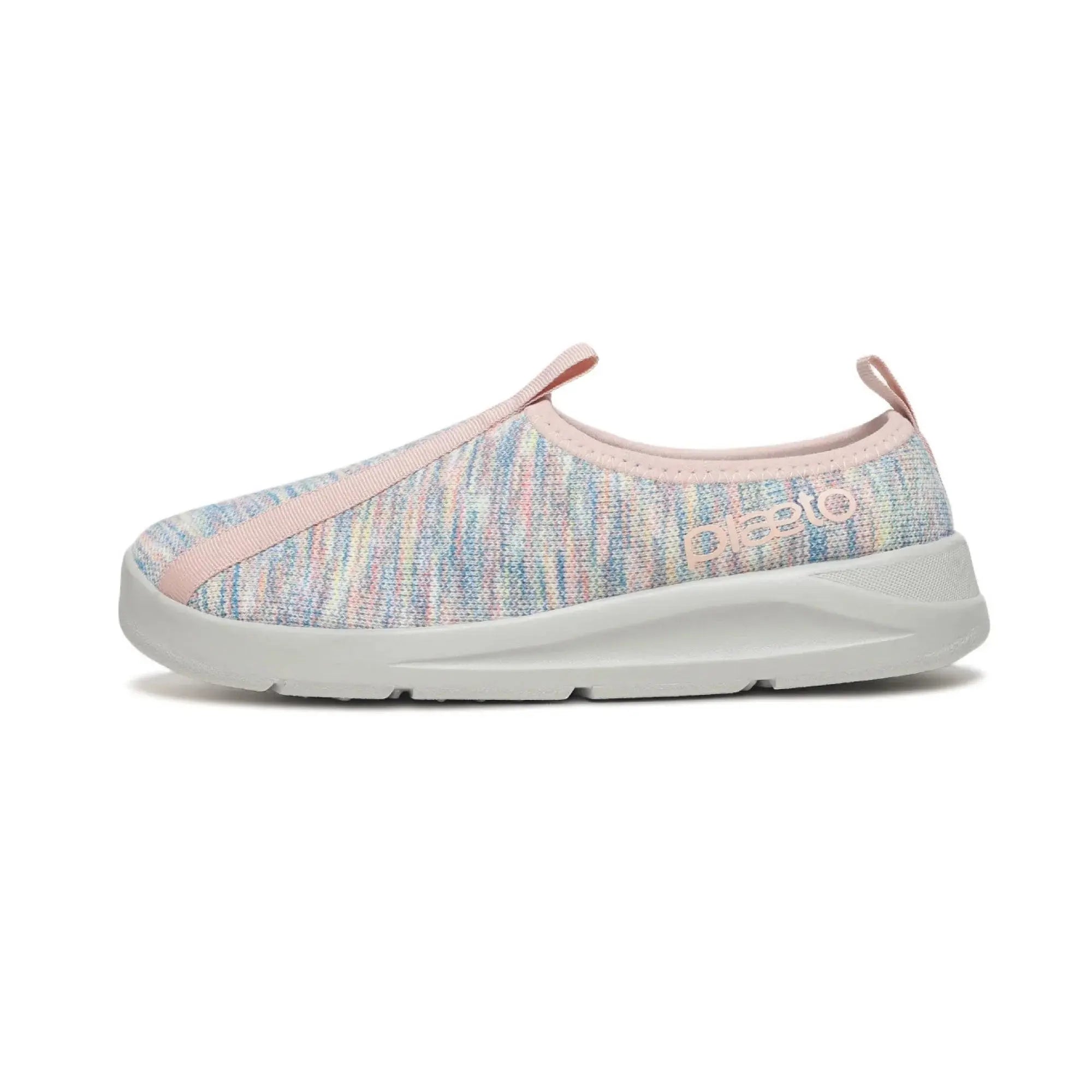 Women’s EZPlay Pink & Grey Knit Slip-Ons Plaeto