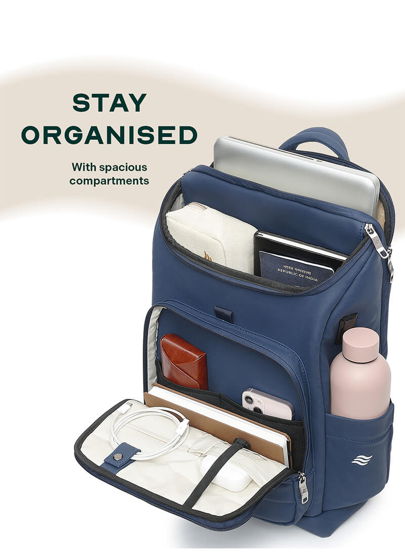 Stark Backpack | Blue | Everyday Laptop Backpack