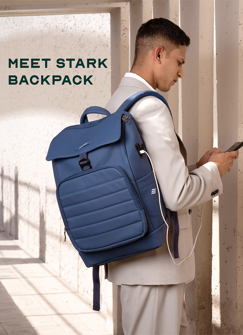 Stark Backpack | Blue | Everyday Laptop Backpack