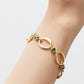 Emerald Rani Link Chain Bracelet