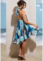Ocean Breeze Halter Neck Dress De Novoo