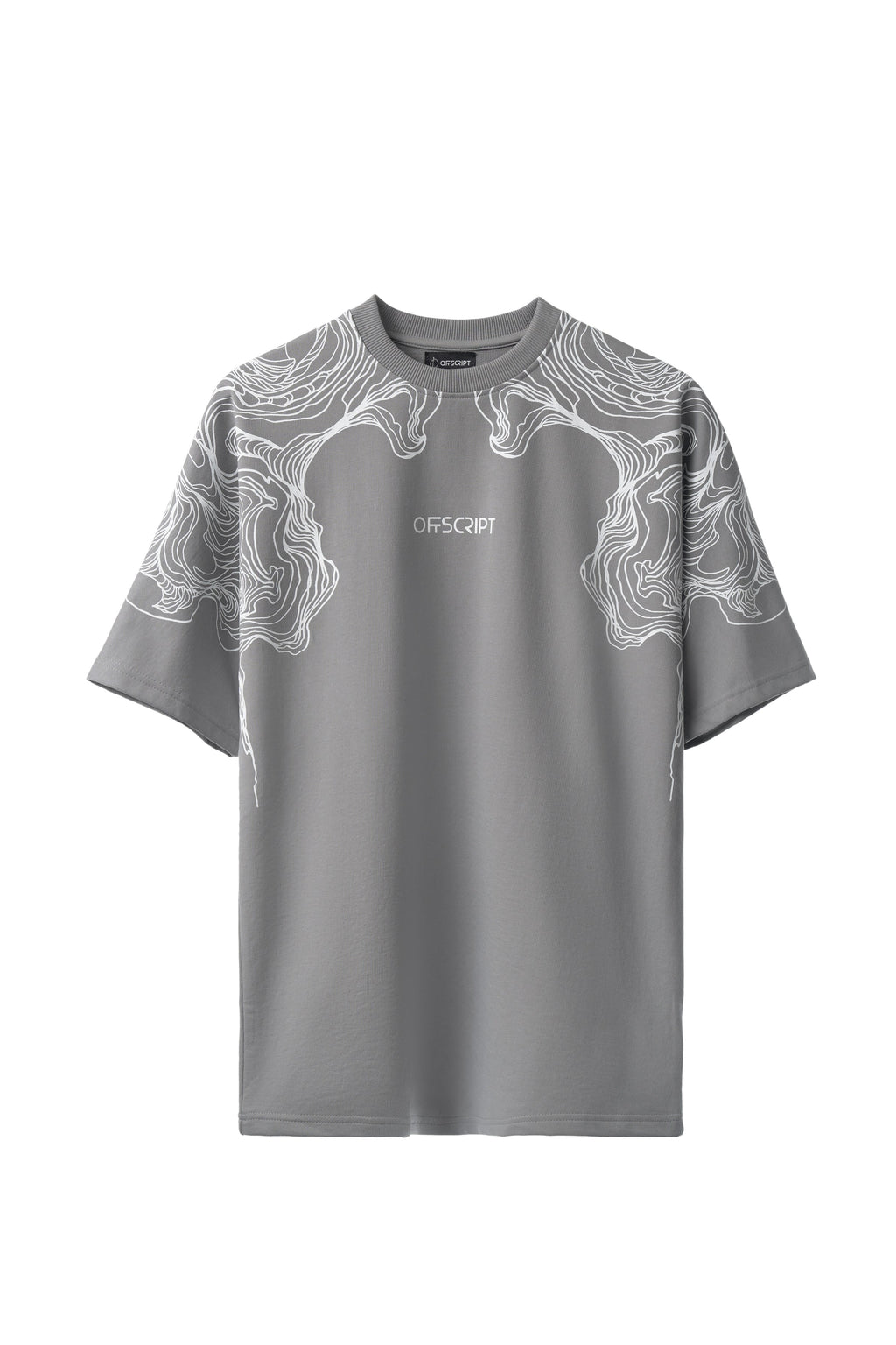 Smoke Screen Grey Oversized Tee