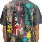 Soul Art Printed Grey T-Shirt FLYAF