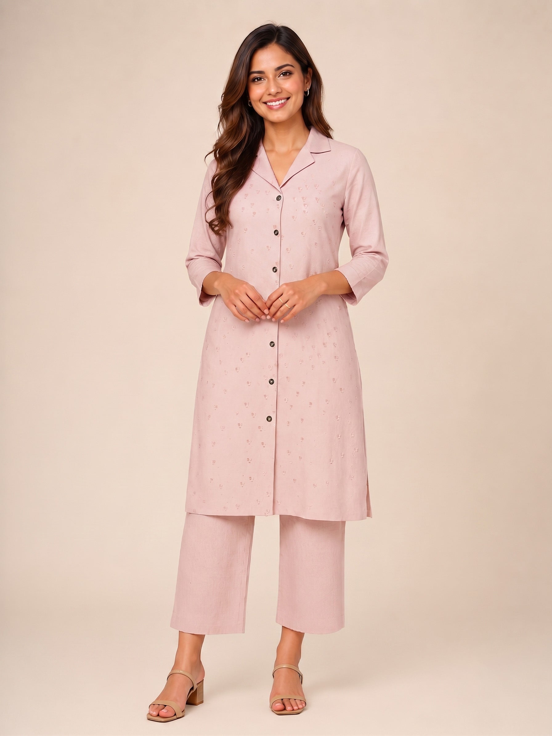 Barara Women’s Minimalist Longline Kurta Set