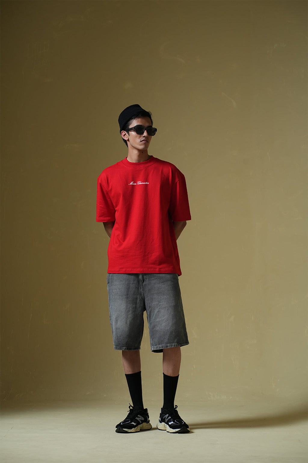 God's Fav Child Printed Oversized Red T-Shirt Main Character