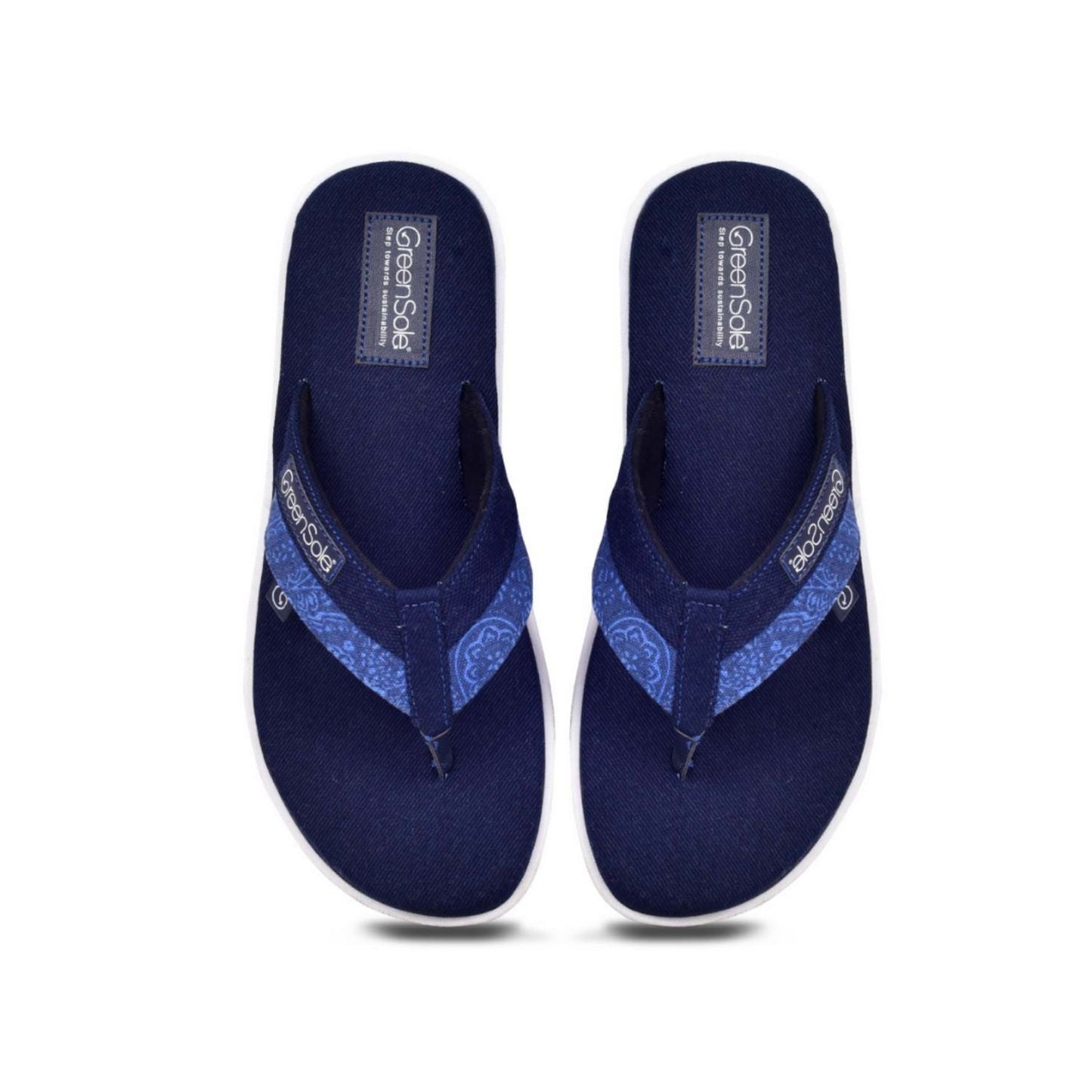 Greensole Amaron Aqua Men's Slippers - Denimblue