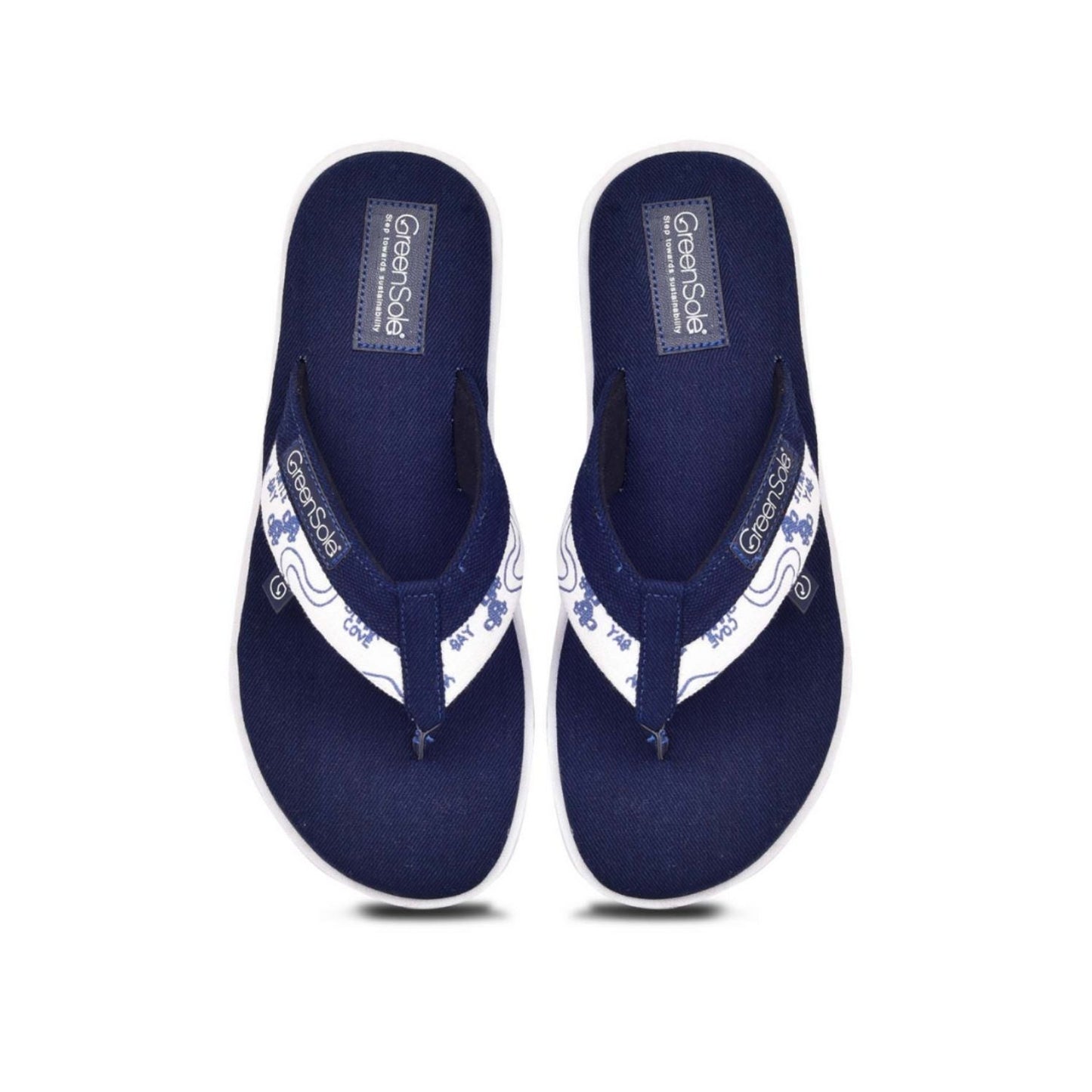 Greensole Amaron Sky Men's Slippers - Denimwhite