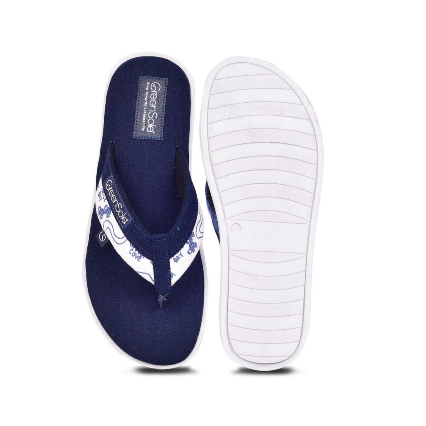 Greensole Amaron Sky Men's Slippers - Denimwhite