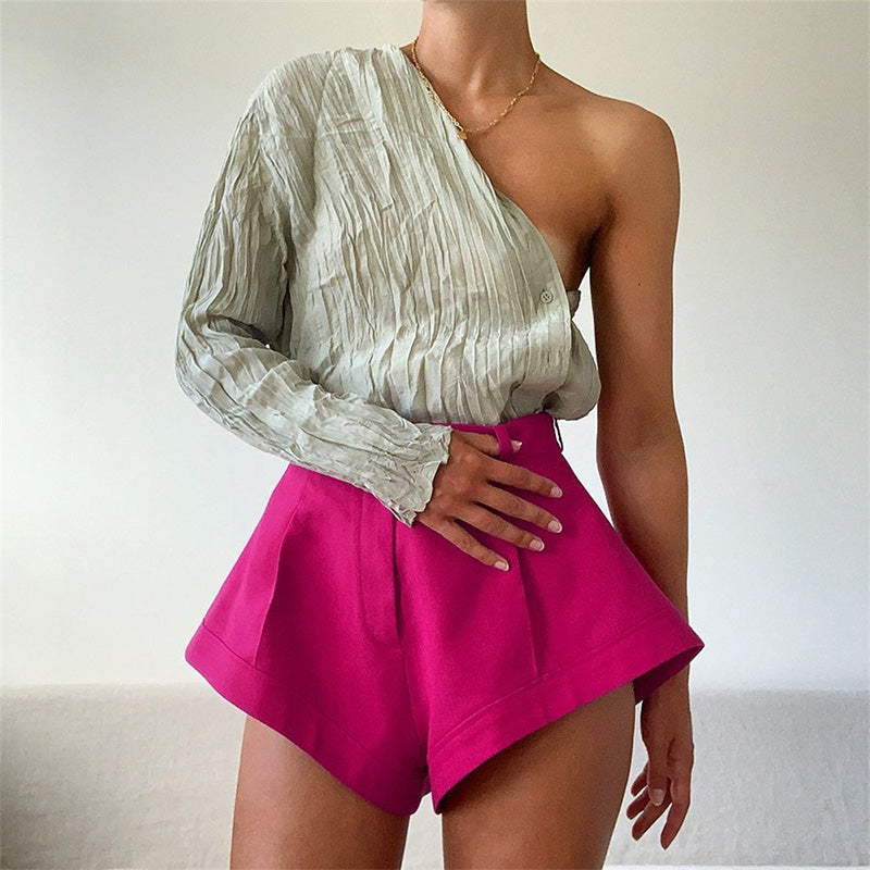 Wide Leg Cute Shorts De Novoo