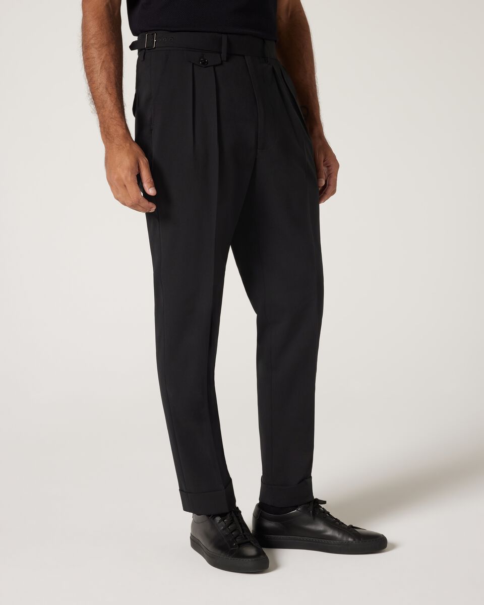 Black Side Buckle Pants – Tailored Fit | by Adam Spirit - Adam Spirit